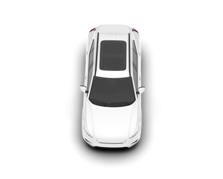 White SUV on transparent background. 3d rendering - illustration png