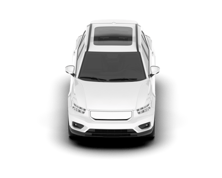 White SUV on transparent background. 3d rendering - illustration png
