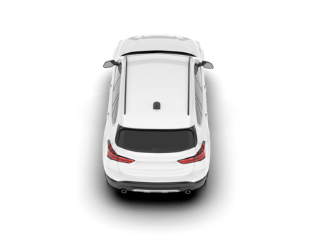 White SUV on transparent background. 3d rendering - illustration png