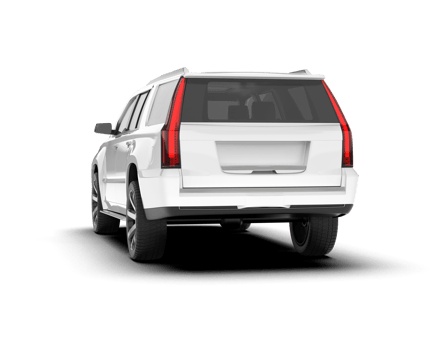 White SUV on transparent background. 3d rendering - illustration png