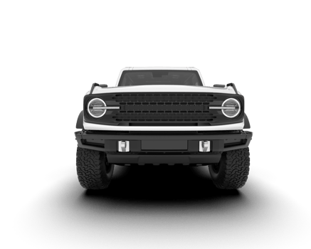 White SUV on transparent background. 3d rendering - illustration png