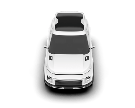 White SUV on transparent background. 3d rendering - illustration png