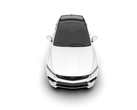 White SUV on transparent background. 3d rendering - illustration png