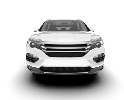 White SUV on transparent background. 3d rendering - illustration png