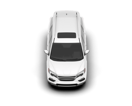White SUV on transparent background. 3d rendering - illustration png