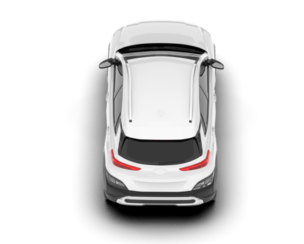 White SUV on transparent background. 3d rendering - illustration png