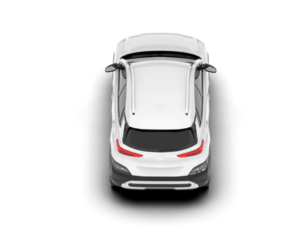White SUV on transparent background. 3d rendering - illustration png