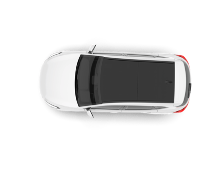 White SUV on transparent background. 3d rendering - illustration png