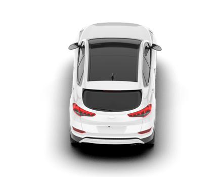 White SUV on transparent background. 3d rendering - illustration png