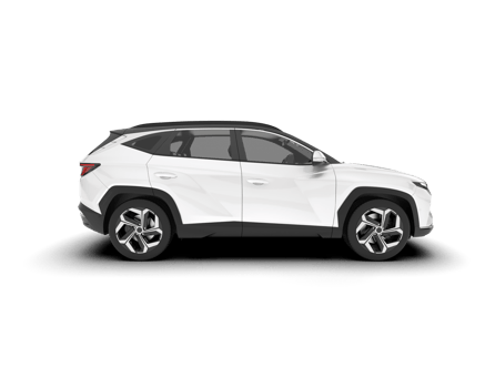 White SUV on transparent background. 3d rendering - illustration png