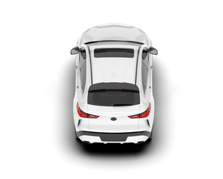 White SUV on transparent background. 3d rendering - illustration png