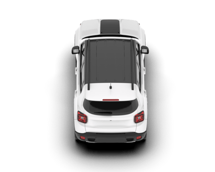 White SUV on transparent background. 3d rendering - illustration png