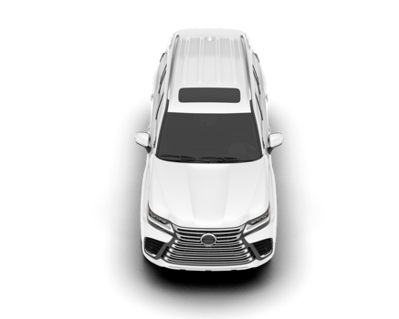 White SUV on transparent background. 3d rendering - illustration png