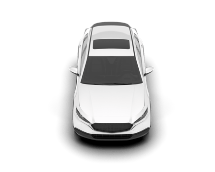 White SUV on transparent background. 3d rendering - illustration png