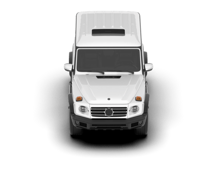 White SUV on transparent background. 3d rendering - illustration png