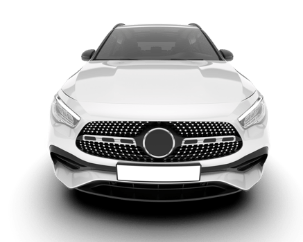 White SUV on transparent background. 3d rendering - illustration png