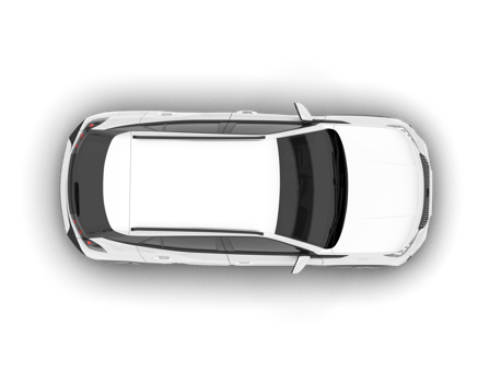 White SUV on transparent background. 3d rendering - illustration png