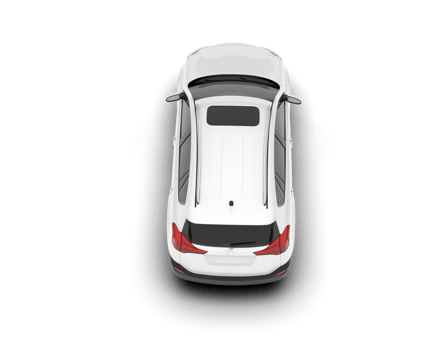 White SUV on transparent background. 3d rendering - illustration png