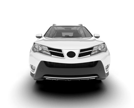 White SUV on transparent background. 3d rendering - illustration png