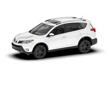 White SUV on transparent background. 3d rendering - illustration png
