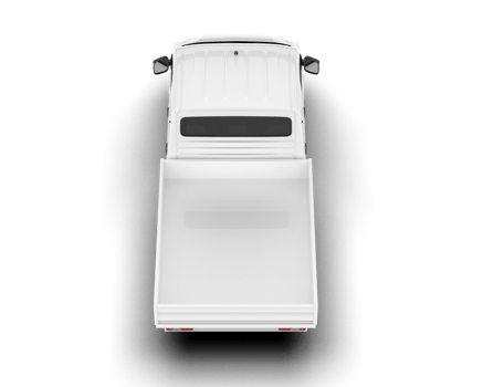 White van on transparent background. 3d rendering - illustration png