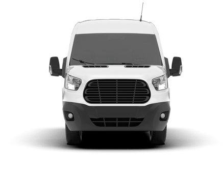 White van on transparent background. 3d rendering - illustration png