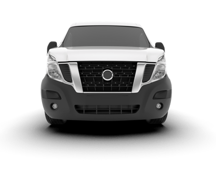 White van on transparent background. 3d rendering - illustration png