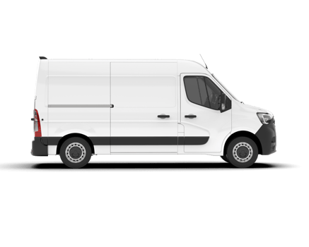 White van on transparent background. 3d rendering - illustration png