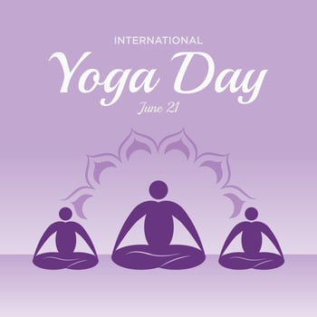 Vector of Internation Yoga Day Background Free Download
