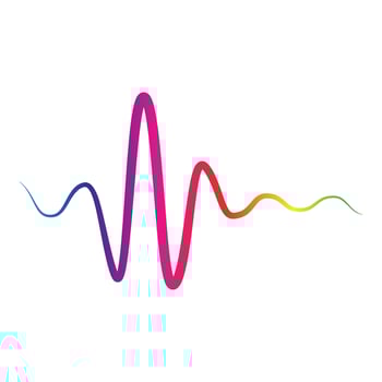 Sound waves vector illustration design template