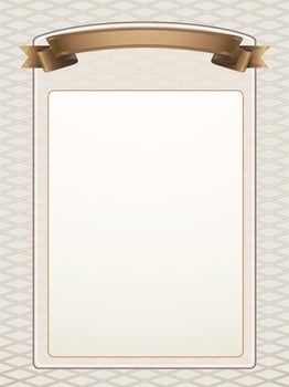 Background with ribbon banner. vector