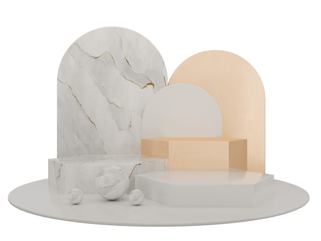 abstract geometric shape pastel color template minimal modern style wall background,for booth podium stage display table mock up composition 3d rendering png