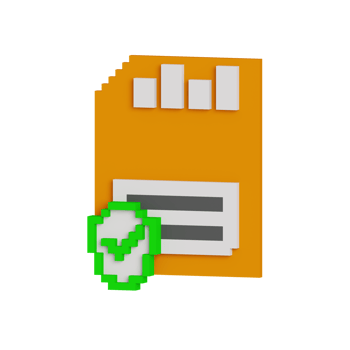 3d icon file cyber security illustration concept icon render png