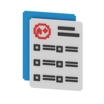 3d voxel icon grade education illustration concept icon render png