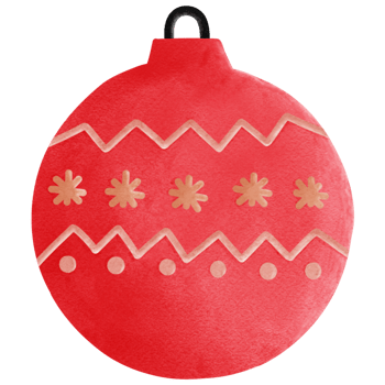 Watercolor Christmas Decorations png