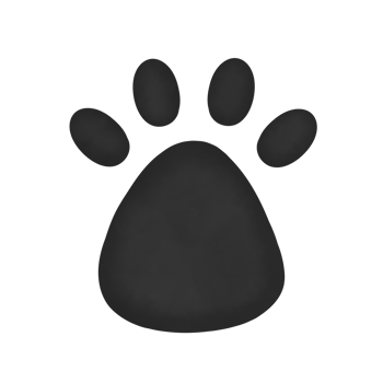 Black Color Cat Footprint png