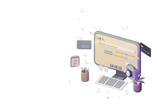 3d workdesk icon with laptop business online sale concept computer illustration png