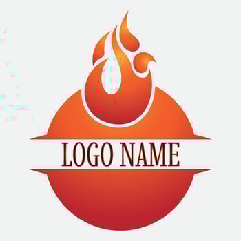 Flame logo design template illustration. vector