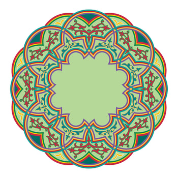 frame decoration with floral ornament, classic ornament, traditional ornament vector