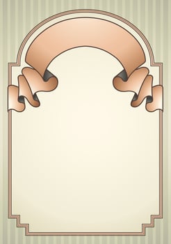 Background with ribbon banner. vector