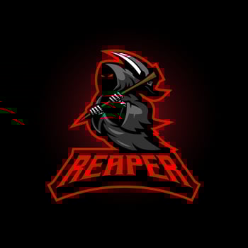 Reaper esport logo design illustration vector