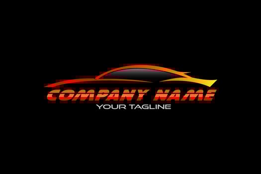 Automotive vector graphic of auto detailing and car garage service logo design template