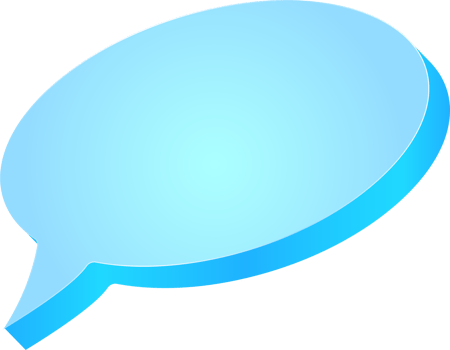 3d blue bubble speech comic empty element design png