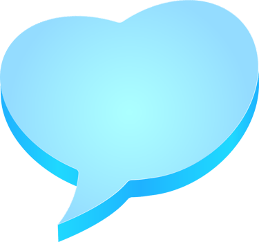 3d blue bubble speech comic empty element design png
