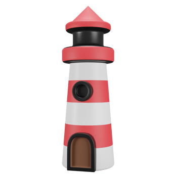 3D render lighthouse png