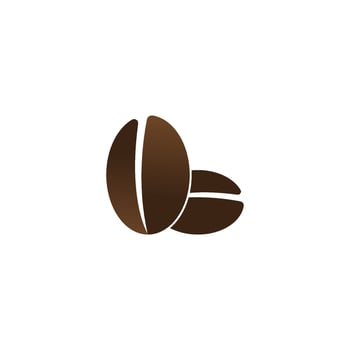 coffee beans template vector icon