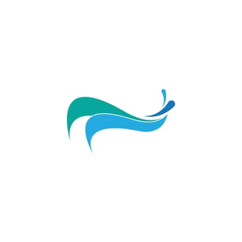 Water wave Logo Template vector