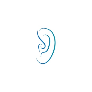 Hearing Logo Template vector
