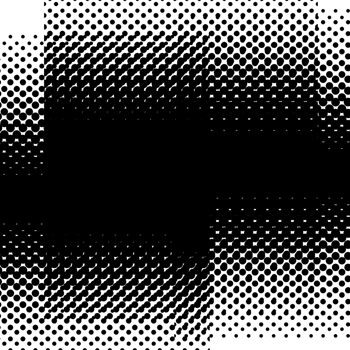Vertical gradient halftone dots background. Pop art template, texture. Halftone effect. png