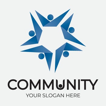 Community, network and social icon vector